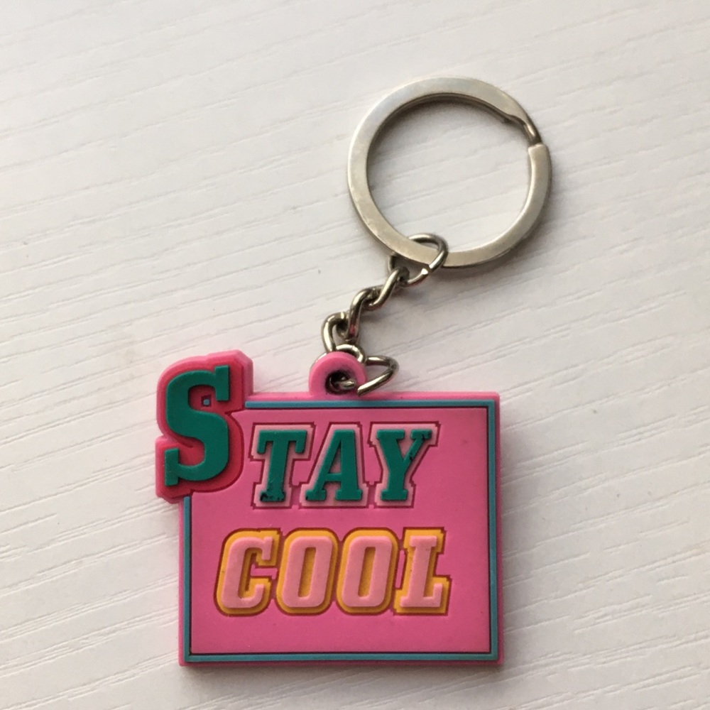 Stay Cool Pink Keychain